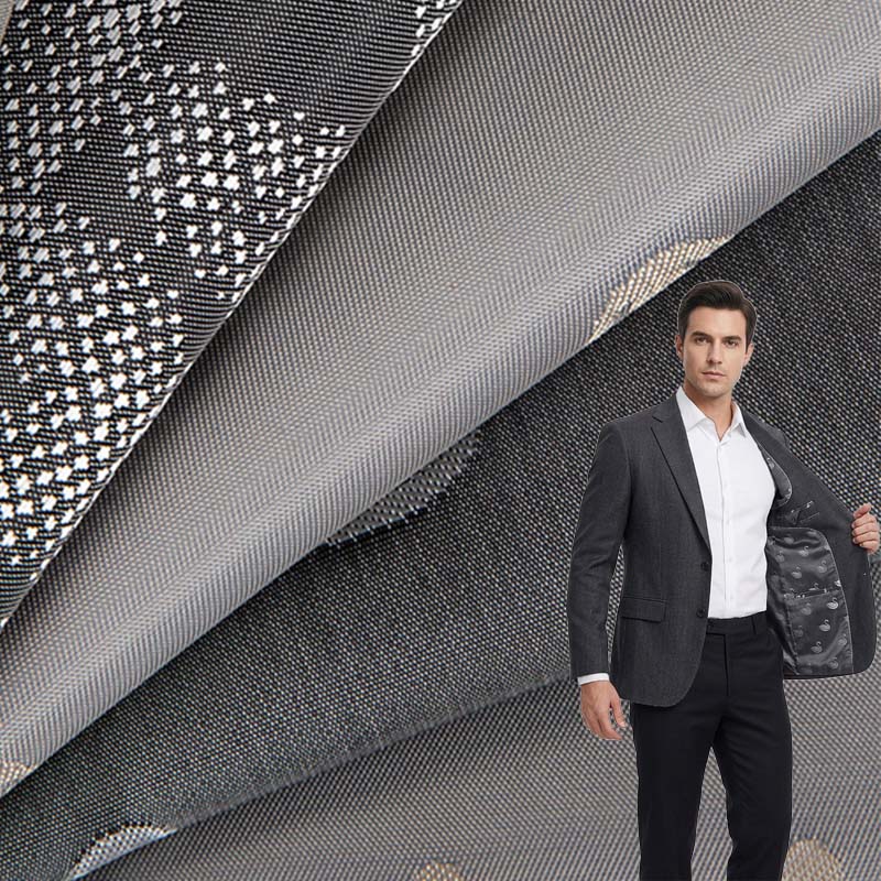 پالئیےسٹر ویزکوز بلینڈڈ Jacquard لائننگ فیبرک